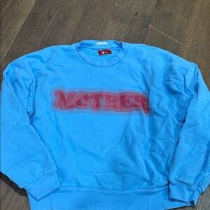 Blue 'Mother' Graphic womens Sweatshirt
